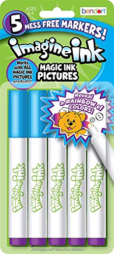 Bendon Imagine Ink 5-Pack Mess Free Marker Refills for Kids Crafts
| Bendon Imagine Ink 5-Pack Mess Free Marker Refills