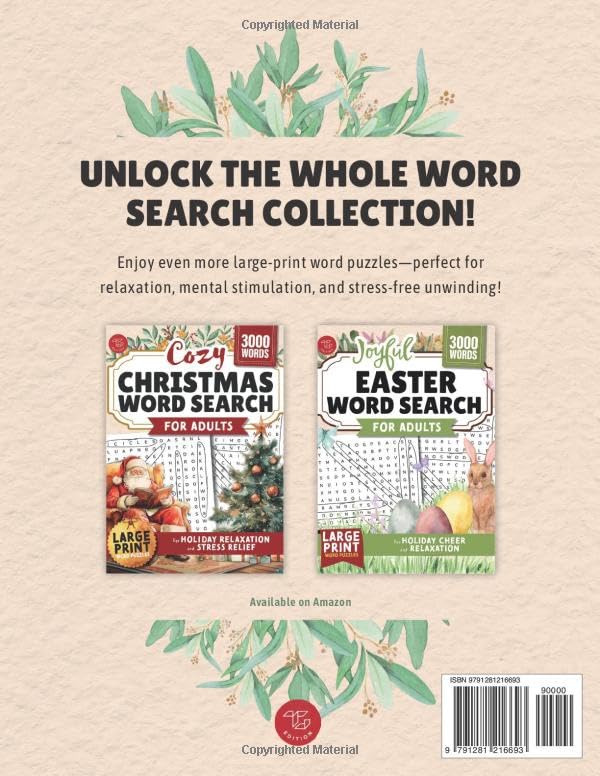 Inspirational Bible Word Search Adult Large Print Christian Faith Love Hope Word Find Books